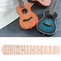 18 Frets Ukulele Fretboard Maple Wood Fingerboard w/ Black Dot for 24''. 