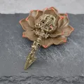 Brass Elephant Keychain - God of Wealth Lucky Car Accessory. 