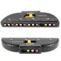 4-Way Audio Video AV RCA Switch Game Selector Box Splitter. 
