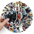 NEW 10/30/60Pcs Funny Game Skibidi Toilet Anime Stickers Graffiti Notebook Suitcase Vinyl Waterproof Decals Sticker for Kid Toy Gift. 