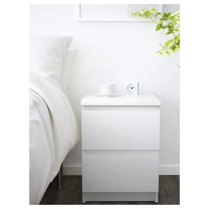 VTEC%202%20Drawer%20White%20Bedside%20Cupboard%20/%20Chest%20table%20/%20Bedside%20Table%20/%20Console%20table%20/%20Drawer%20box%20/%20Drawer%20cupboard%20/%20Storage%20cupboard%20/%20Side%20Table%20/%20Modern%20Furniture%20-%20Image%203
