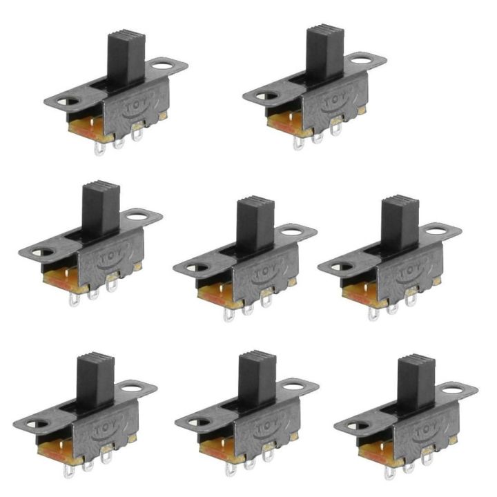 8 Pcs New 3 Pin 2 Position Micro Mini Toggle Switch SS12F15VG6 Panel Mount Slide Switches 6 mm DC 50V 0.5A Vertical Latching