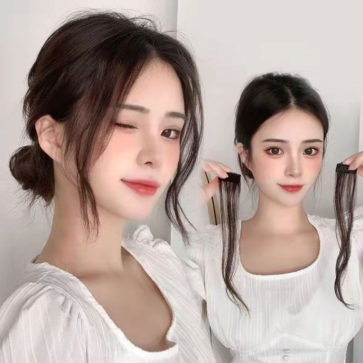 25CM%20Long%20Curly%20Middle-part%20Bangs%20Clips%20Front%20Two%20Side%20Wig%20Hair%20Extension%20Synthetic%20Hairpiece%20for%20Women%20-%20Image%202