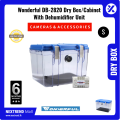 Original Wonderful DB-2820 SMALL Dry Box Cabinet 16L With Dehumidification Unit & Hydrometer Equipment SLR DSLR Lens Camera Lenses Silica Unit - Humidity Protection Storage Box Container Canon Nikon Godox Yongnuo Pentex Photography Videography. 