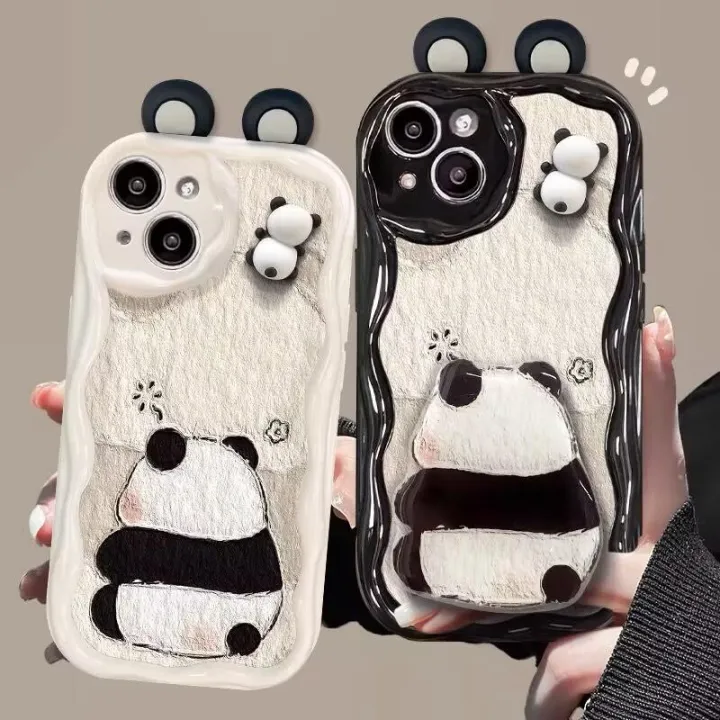 Phone%20Case%20For%20Samsung%20Galaxy%20A02%20A02S%20A03%20CORE%20A04%20A04E%20A04S%20A10%20A11%20A13%20A14%20A22%20A23%20A24%20A30%20A20%20A21S%20Back%20Cover%20Funny%20Wavy%20Texture%20Cartoon%203D%20Cute%20Panda%20Doll%20Ears%20Fashion%20Creative%20Silicone%20Cover%20TPU%20Clear%20Soft%20-%20Image%202
