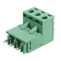 10Pcs 5.08mm Pitch 3Pin Plug-in Screw Terminal Block Connector Right Angle. 