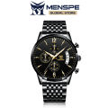 MENSPE Men's Quartz Watch True Three Eyes Wristwatch Waterproof Luminous Calendar Clocks Gifts High-grade Fashion True Eye Six Stitches Multi-functional Sports Waterproof Calendar Watch. 