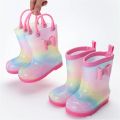 Children Rain Boots Overshoes Rubber Shoes Cartoon Boys and Girls Kids Rain Boots Water Shoes zapatos informales botas. 