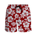 Hibiscus Flower Men's Vacation Beach Shorts Surfing Board Shorts Swimwear Shorts Quick Dry Swimwear Swim Summer Sports Trunks. 