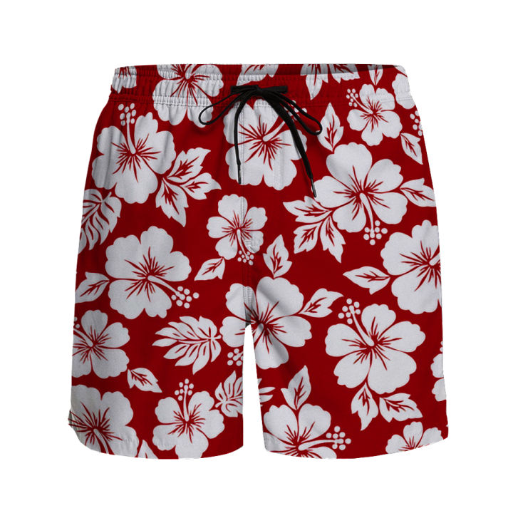 Hibiscus%20Flower%20Men's%20Vacation%20Beach%20Shorts%20Surfing%20Board%20Shorts%20Swimwear%20Shorts%20Quick%20Dry%20Swimwear%20Swim%20Summer%20Sports%20Trunks%20-%20Image%207