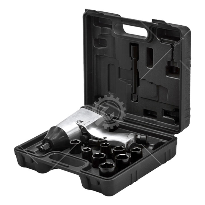 10pcs%201/2"%20Air%20Pneumatic%20Impact%20Wrench%20With%20Sockets%20Kit%20-%20Image%202