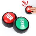 2Pcs Talking NO Sound Button Red Event Home Party Funny Gag Supplies For Kids Gift. 