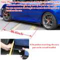 6pcs 2m/2.2m Universal Car Side Skirts Winglet Extensions Splitters Body Apron Lip For BMW For Benz For Audi Glossy black. 