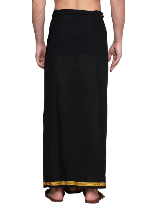 Gowri%20Tex%20Men's%20Cotton%20Colorful%20Lungi%20in%20Gold%20Zari%20Borders%20in%20Size%202%20Mtrs%20Single%20Lungi-%20Pack%20Of%201%20%20SAM%20-%20Image%202