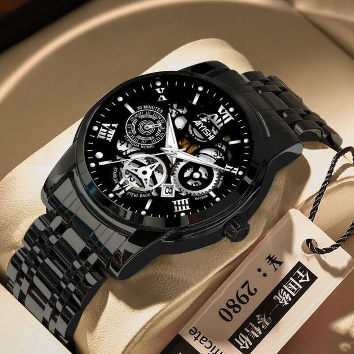 ALLGOOD】Authentic Watch for Men Waterproof Automatic Non