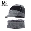 LouisWill Men Knitted Hat Head Neck Full Cover Design Unisex Winter Knitted Hats Scarf with Thick Knitted Cap Scarf for Storm Cold Winter Climbing Skiing Cycling Hiking. 