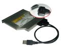 USB 2.0 to Mini Sata II 7+6Pin Adapter for Laptop CD/DVD ROM Drive Cable. 