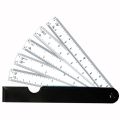 Fan Shape Scale Ruler with 5 Blades for Engineering Architects Multifunctional multiscale 5 sizes foldable rulers 5. 