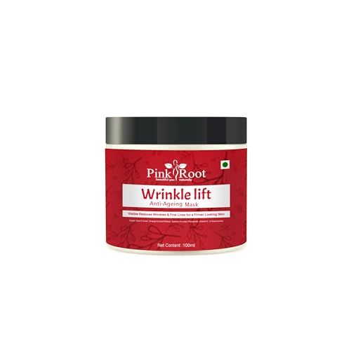 Pink Root Wrinkle Lift Face Mask 100ml, Reduces Fine Lines & Wrinkles, Intensely Boosts Radiance, nourishes & lifts skin (FROM INDIA SAB)