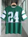 Women Number 24Print Round Neck Short Sleeve T-Shirt Summer 3 colorsTee Baseball Jerseys Stripe Oversized Sport T-Shirt. 