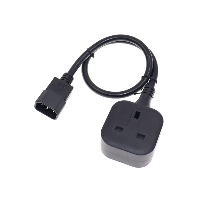 IEC320%20C14%20to%20UK%20BS1363A%20Outlet%20socket,IEC%20C14%20Male%20Plug%20to%20UK%203Pin%20Female%20Socket%20Power%20Adapter%20Cable%20For%20PDU%20UPS,13A%20-%20Image%202