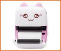 Portable Printer, Mini Pocket Printer, Mini Thermal Printer,200DPI Wireless Bluetooth BT 4.0 Photo Printer, Label Memo Receipt Paper Smart Printer with 1 Roll Thermal Paper (Pink). 