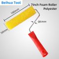 7inch 8inch Foam Roller Brush Pattern Paint Rollers for Wall Decroation Wall Art Painting Tools Textured Roller Polyester. 