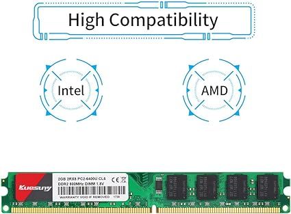 Hynix DDR2 1GB 800MHz dimm RAM 2 PC2 5300 1.8V Unbuffered Desktop Memory Modules