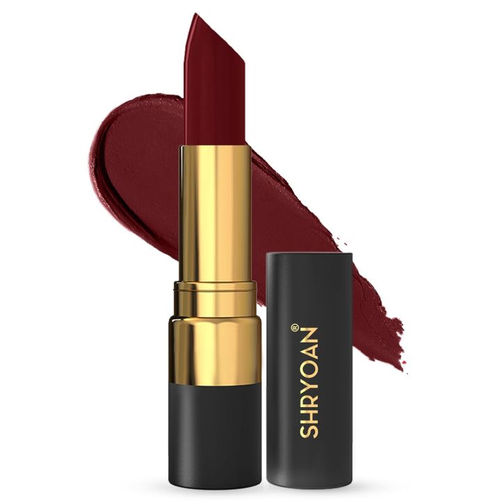 Shryoan Luxurious Free Soul Matte Lipstick| Velvety Matte Cream Lipstick With Non-Drying and Un-Crackable Finish (3.8g) (Shade 20)VIGOR(FROM INDIA)NUZ