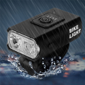 1200Ma Cycle Head Light Lamp T6 Charged Quantity Display Lamp Low and High Beam Mountain Bicycle Rechargeable. 