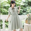 New Chinese Style Dress Women's Clothing Summer 2024 New Junior High School Student Mori Style Skirt Girl's Long Dress Super Fairy. 