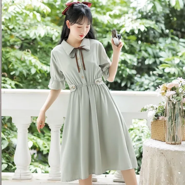New%20Chinese%20Style%20Dress%20Women's%20Clothing%20Summer%202024%20New%20Junior%20High%20School%20Student%20Mori%20Style%20Skirt%20Girl's%20Long%20Dress%20Super%20Fairy%20-%20Image%206