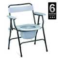 Commode Chair with bucket- Multicolour. 