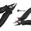 【StyleVoyager】3.5 Inch Diagonal Pliers Mini Wire Flush Cutter Mini 170 Oblique Cutting Pliers Wires Insulating Rubber Handle Model Pliers. 