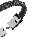 Data Cable Wear-resistant Fast Charging Bracelet Design Widely Compatible Plug Play Charging Cable for Everyday Life. 
