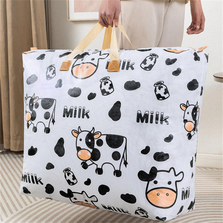 Foldable%20Portable%20Handbags%20Clothing%20Storage%20Solutions%20Cartoon%20Cow%20Printing%20Blanket%20Storage%20Bags%20Dustproof%20Wardrobe%20Organizer%20Bags%20Quilt%20Storage%20Bags%20-%20Image%208