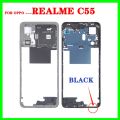 Housing Back Cover For Realme C55 middle Front frame Bezel Battery Cover. 