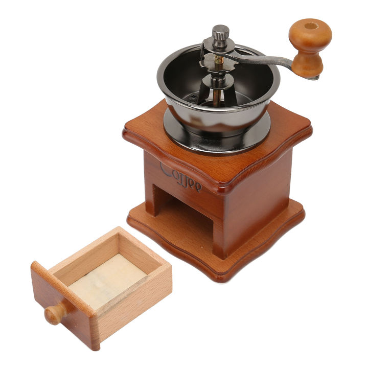 Burr Coffee Grinder Manual Coffee Bean Grinder Vintage Style Hand ...