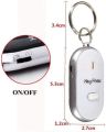 Keychain Led Light Torch Remote Sound Control Lost Key Finder Whistle Sound Item Key Locator Device. 