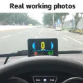 P16 Head up Display OBD Smart HUD Auto Digital Meter OBD2 Port Warning Windshield Alarm System. 