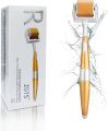 Microneedle Derma Roller for Face & Beard – 540 Titanium Cross-Line Needles (0.5mm & 1.5mm) – Skin Care Tool for Beard Growth, Anti-Aging, and Skin Regeneration – Facial Roller Kit for Men & Women. 