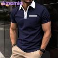Comfortable Stretchy Shirt Men's Summer Shirt with Zipper Patch Pocket Breathable Slim Fit Casual Top for Daily Wear. 