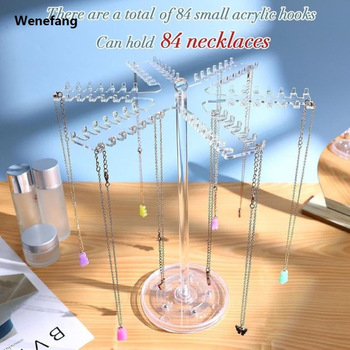 Wenefang%20Sales%20promotion%20Hanging%20Hooks%20Jewelry%20Holder%20Lightweight%20Acrylic%20Necklace%20Organizer%20Anti-Slip%20Base%20Transparent%20Jewelry%20Stand%20for%20Jewelry%20-%20Image%208