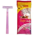 BIC Twin Lady - ( 4 + 1 Razor Free ) Pouch. 