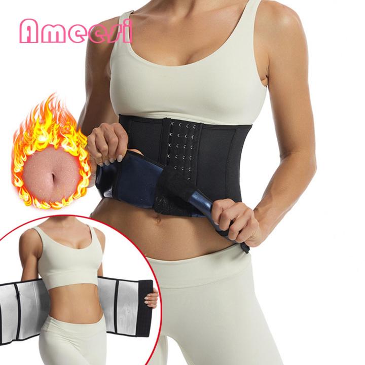 Waist Trainer Band Hot Body Shaper Waist Trainer for Weight Loss Adjustable Sweat Belt for Women Sauna Suit to Trim Belly Fat Southeast Asian Buyers' Choice Adjustable Waist Support