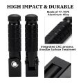 M8 Motorcycle Foot Pegs 90 Degree Foldable Footpegs CNC Anti-Skid Footrest Universal for. 