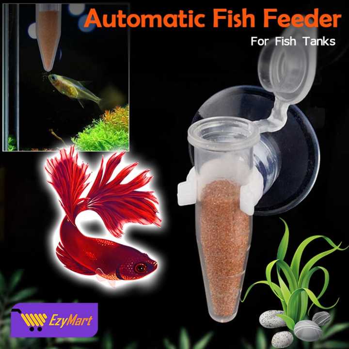 EzyMart - Automatic Brine Shrimp Egg Feeder Funnel Cup Fish Feeder Tool Aquarium Feeder With Suction Cup