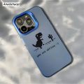 Anedshaop Funny No Internet T-Rex Dinosaur Case for iPhone 16 15 12 13 11 14 Pro Max XR 7 8 Plus Hard IMD Plastic Matte Cover for Men Boys. 