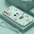 Vivo Y91 Y91C Y95 Y93 Y93s Vivo Y77 Y75 Y55 Y30 5G Y53 V5 V5s Casing Mickey Family Mobile Case Cute Mouse Straight Edge Full Camera Protected Cover. 