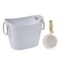 Chit Multipurpose Flexible Laundry Bucket Basket with Rope Handle Timba Toy Storage Tabo Timba Set. 